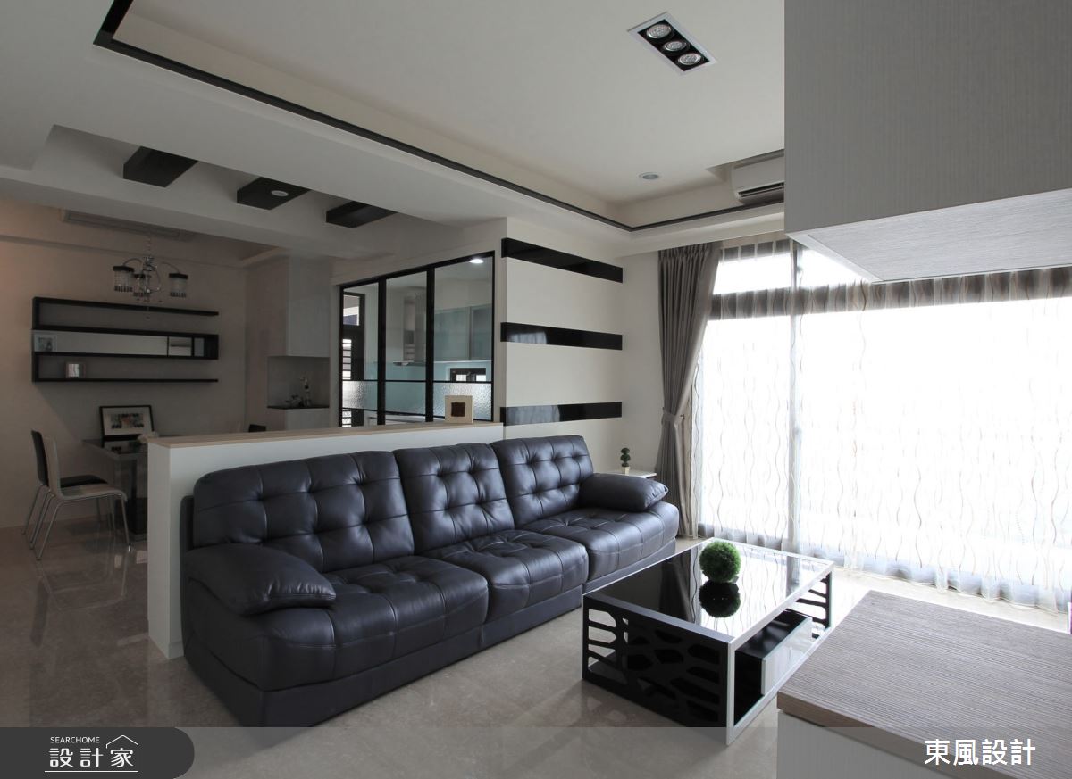 40坪新成屋(5年以下)＿現代風客廳案例圖片＿東風室內設計＿東風_23之4