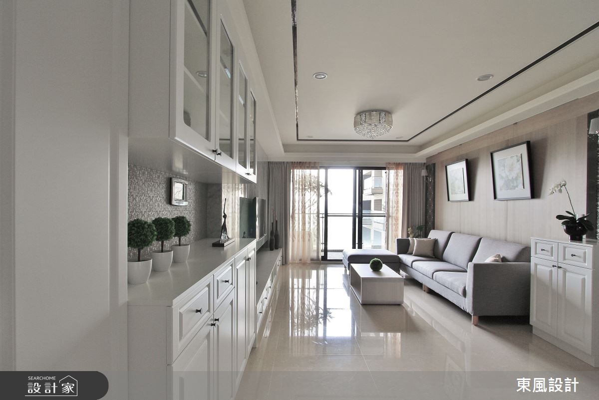 35坪新成屋(5年以下)＿美式風客廳案例圖片＿東風室內設計＿東風_27之2