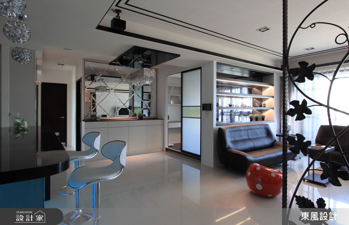 45坪新成屋(5年以下)＿奢華風吧檯案例圖片＿東風室內設計＿東風_30之3