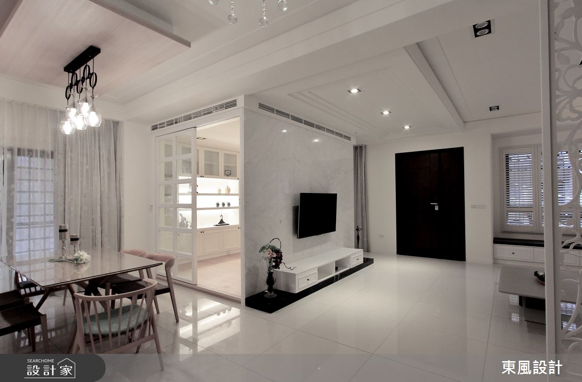 150坪新成屋(5年以下)＿美式風客廳案例圖片＿東風室內設計＿東風_32之1