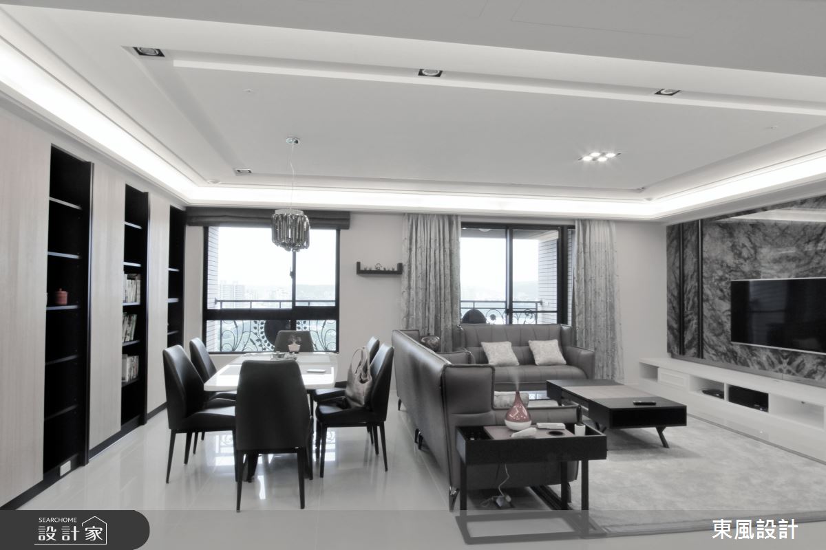 80坪新成屋(5年以下)＿新古典客廳餐廳案例圖片＿東風室內設計＿東風_33之7