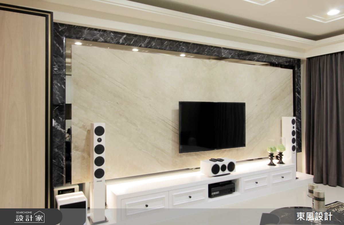 35坪新成屋(5年以下)＿新古典客廳案例圖片＿東風室內設計＿東風_36之4