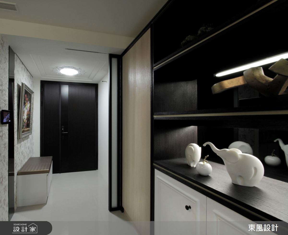 35坪新成屋(5年以下)＿新古典玄關案例圖片＿東風室內設計＿東風_36之1
