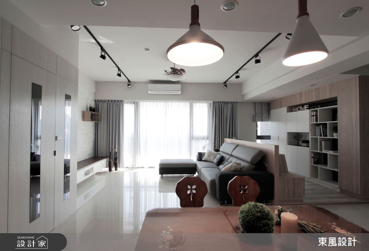 30坪新成屋(5年以下)＿北歐風客廳案例圖片＿東風室內設計＿東風_37之2