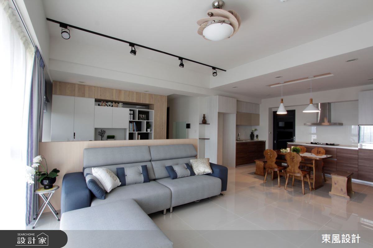 30坪新成屋(5年以下)＿北歐風客廳案例圖片＿東風室內設計＿東風_37之5