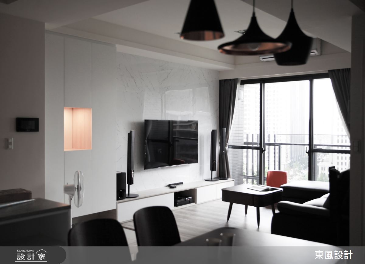 30坪新成屋(5年以下)＿現代風客廳案例圖片＿東風室內設計＿東風_39_新竹之2