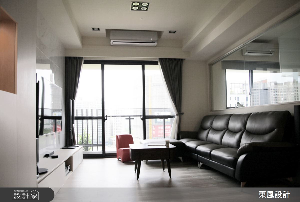 30坪新成屋(5年以下)＿現代風客廳案例圖片＿東風室內設計＿東風_39_新竹之3