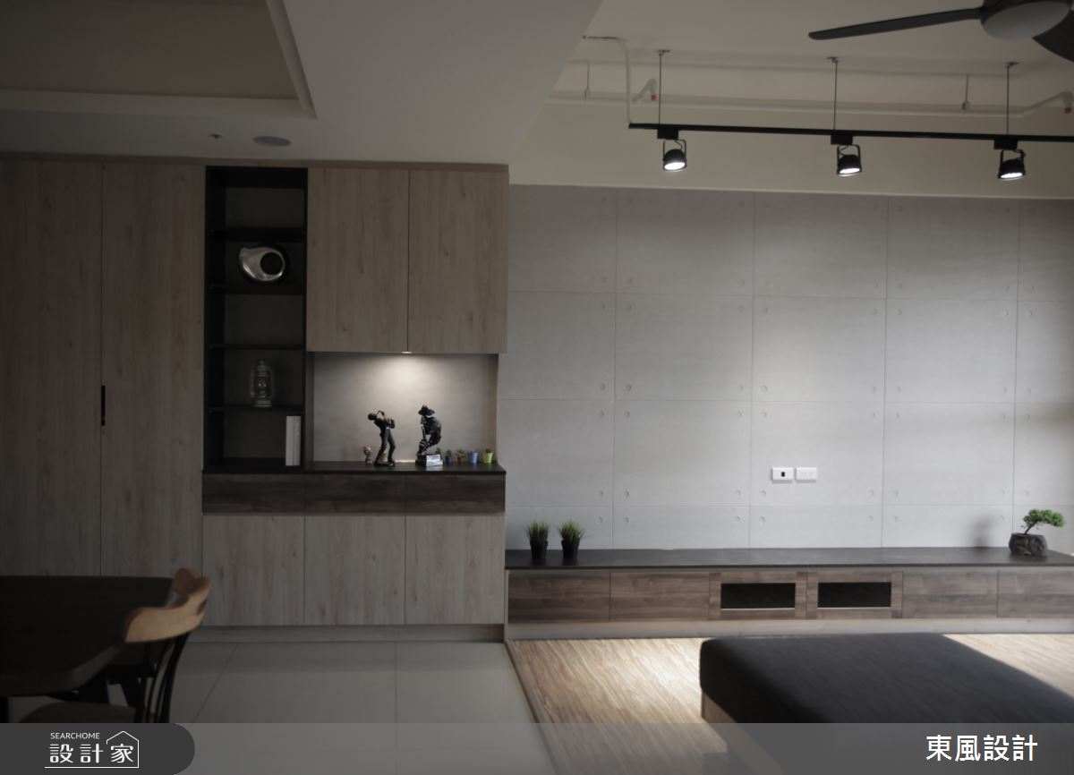 35坪新成屋(5年以下)＿工業風客廳案例圖片＿東風室內設計＿東風_40之1