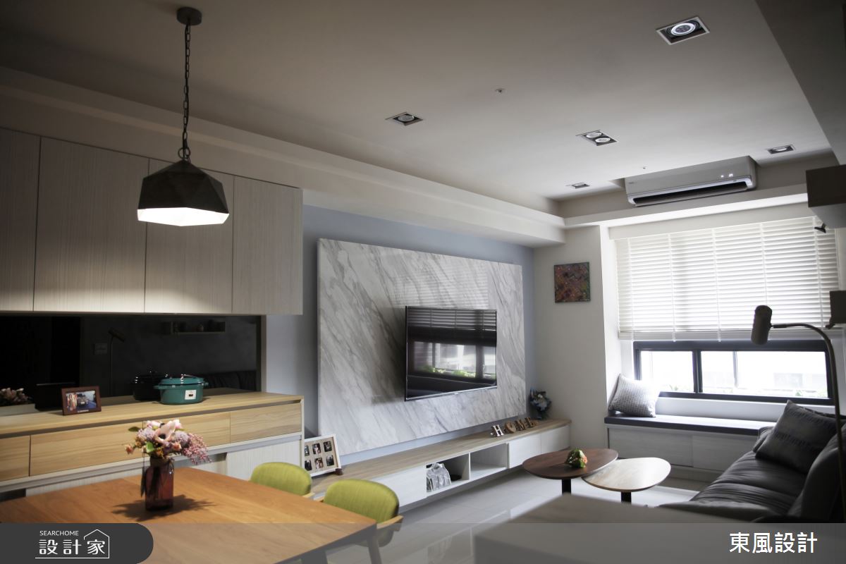 25坪新成屋(5年以下)＿休閒風客廳臥榻案例圖片＿東風室內設計＿東風_42之3