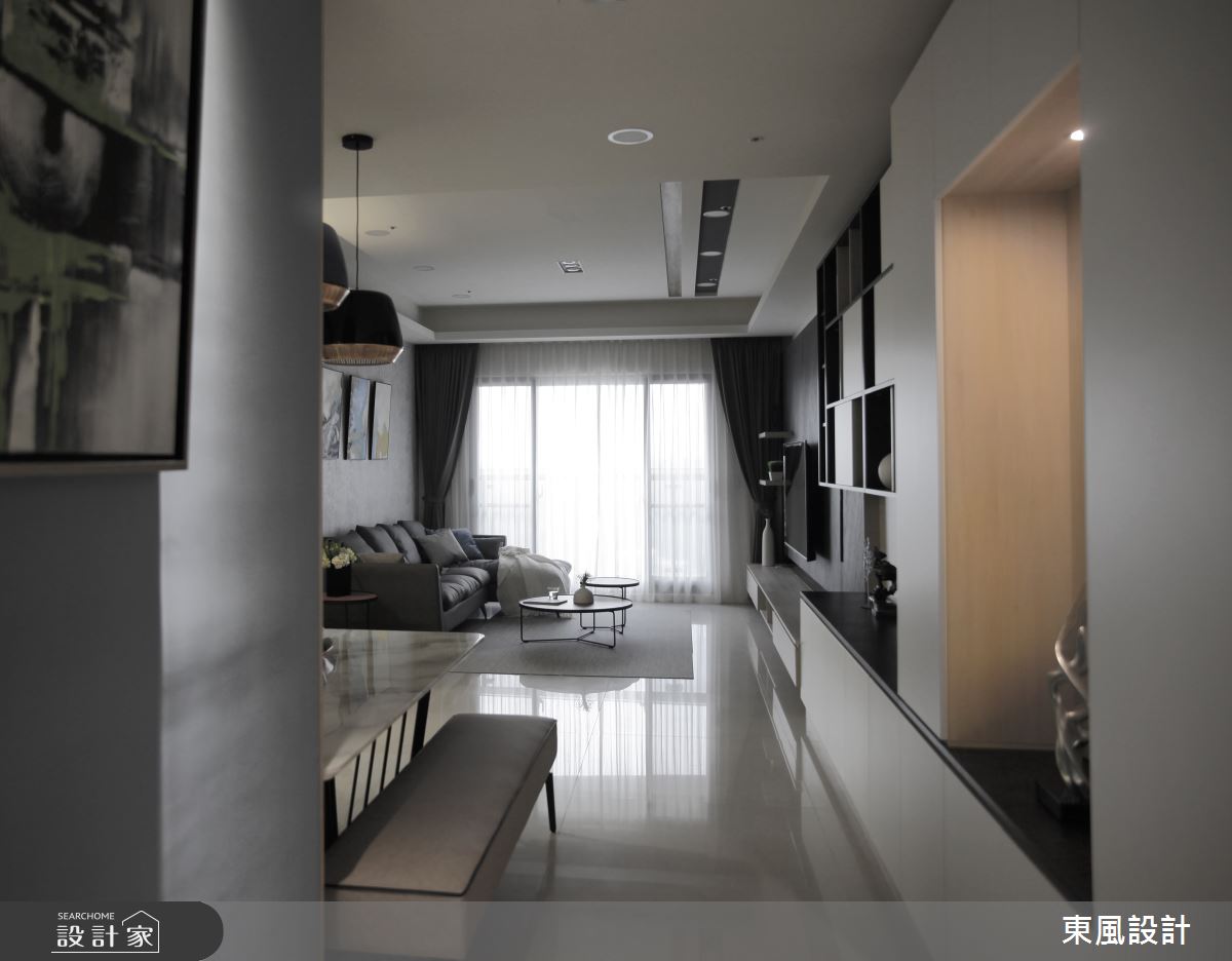 35坪新成屋(5年以下)＿現代風客廳案例圖片＿東風室內設計＿東風_43_新竹之1