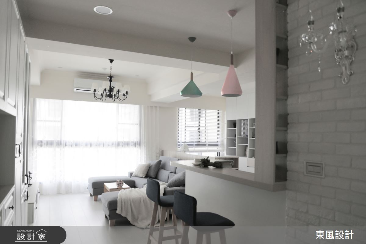 35坪新成屋(5年以下)＿美式風客廳餐廳案例圖片＿東風室內設計＿東風_44_新竹之2