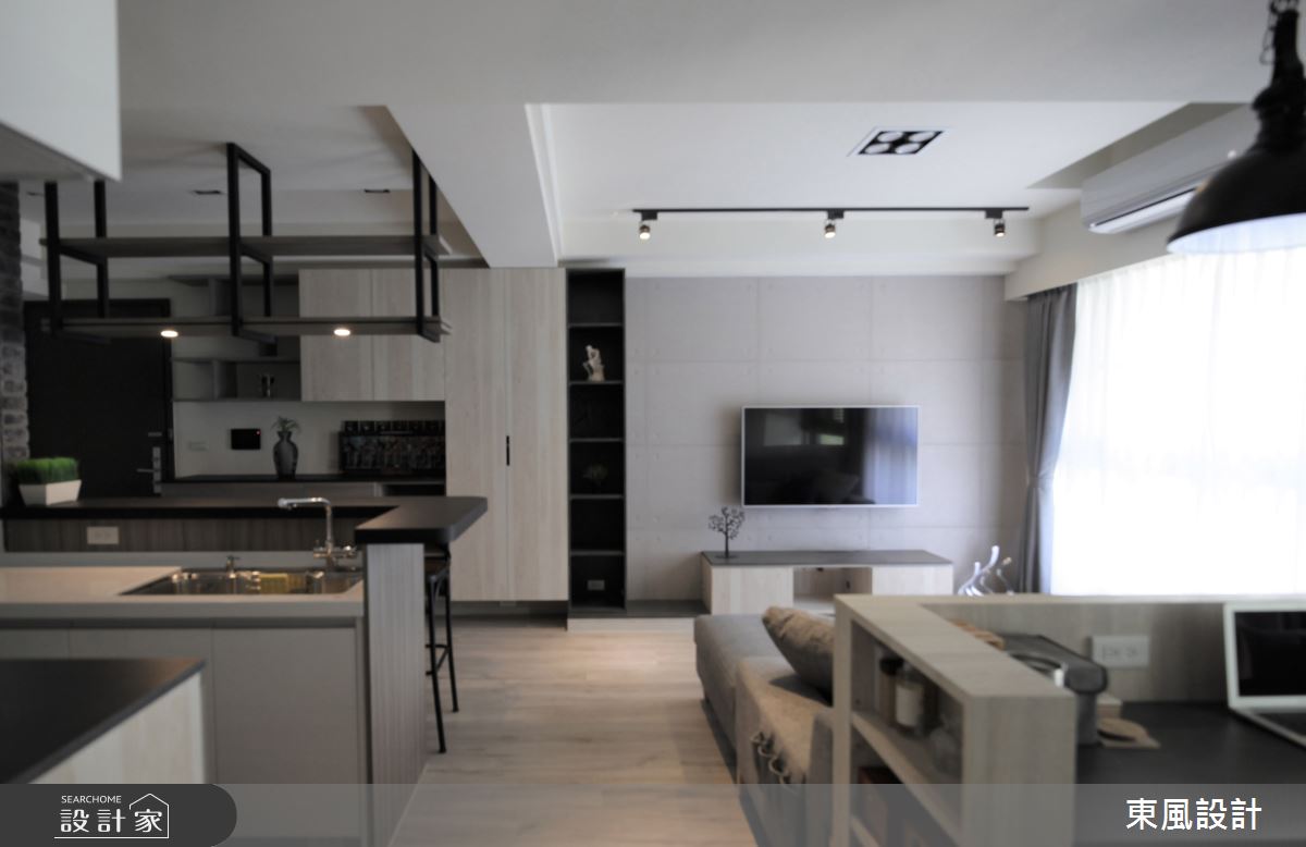 35坪新成屋(5年以下)＿工業風客廳案例圖片＿東風室內設計＿東風_45_新竹之3