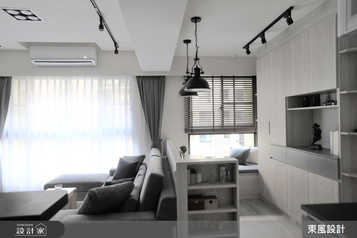 35坪新成屋(5年以下)＿工業風客廳書房案例圖片＿東風室內設計＿東風_45_新竹之7