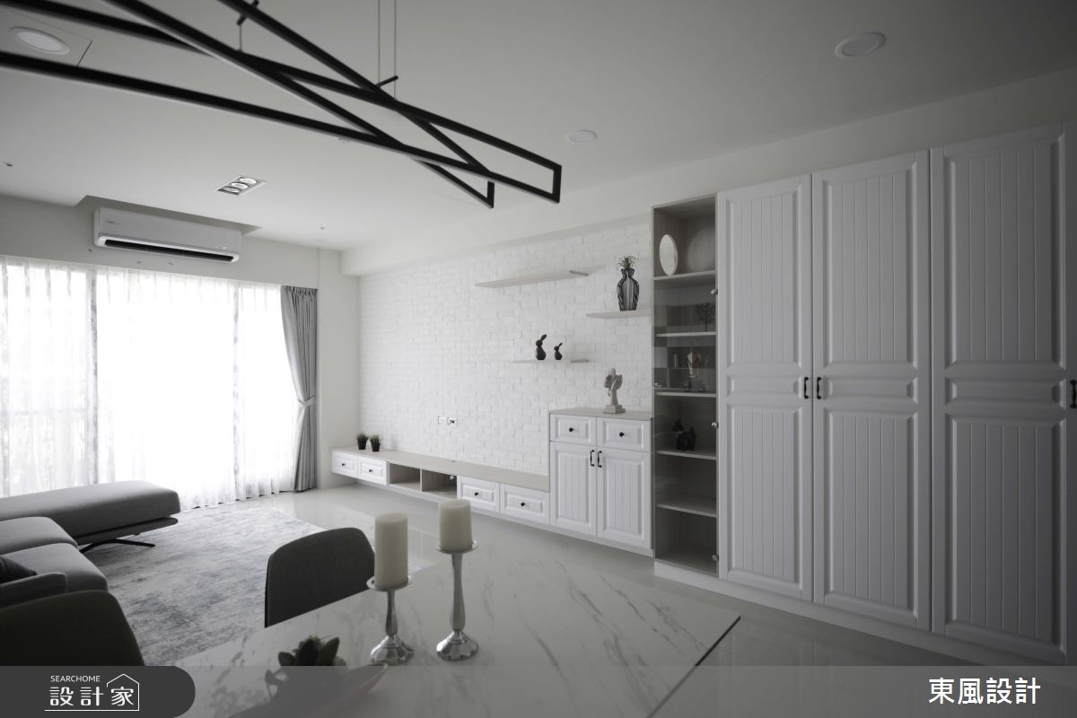 35坪新成屋(5年以下)＿北歐風客廳餐廳案例圖片＿東風室內設計＿東風_49_新竹之7