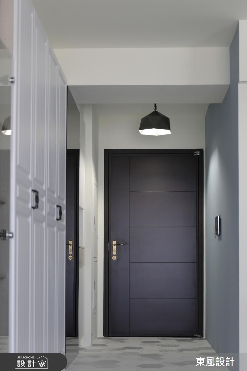35坪新成屋(5年以下)＿北歐風玄關案例圖片＿東風室內設計＿東風_49_新竹之3527