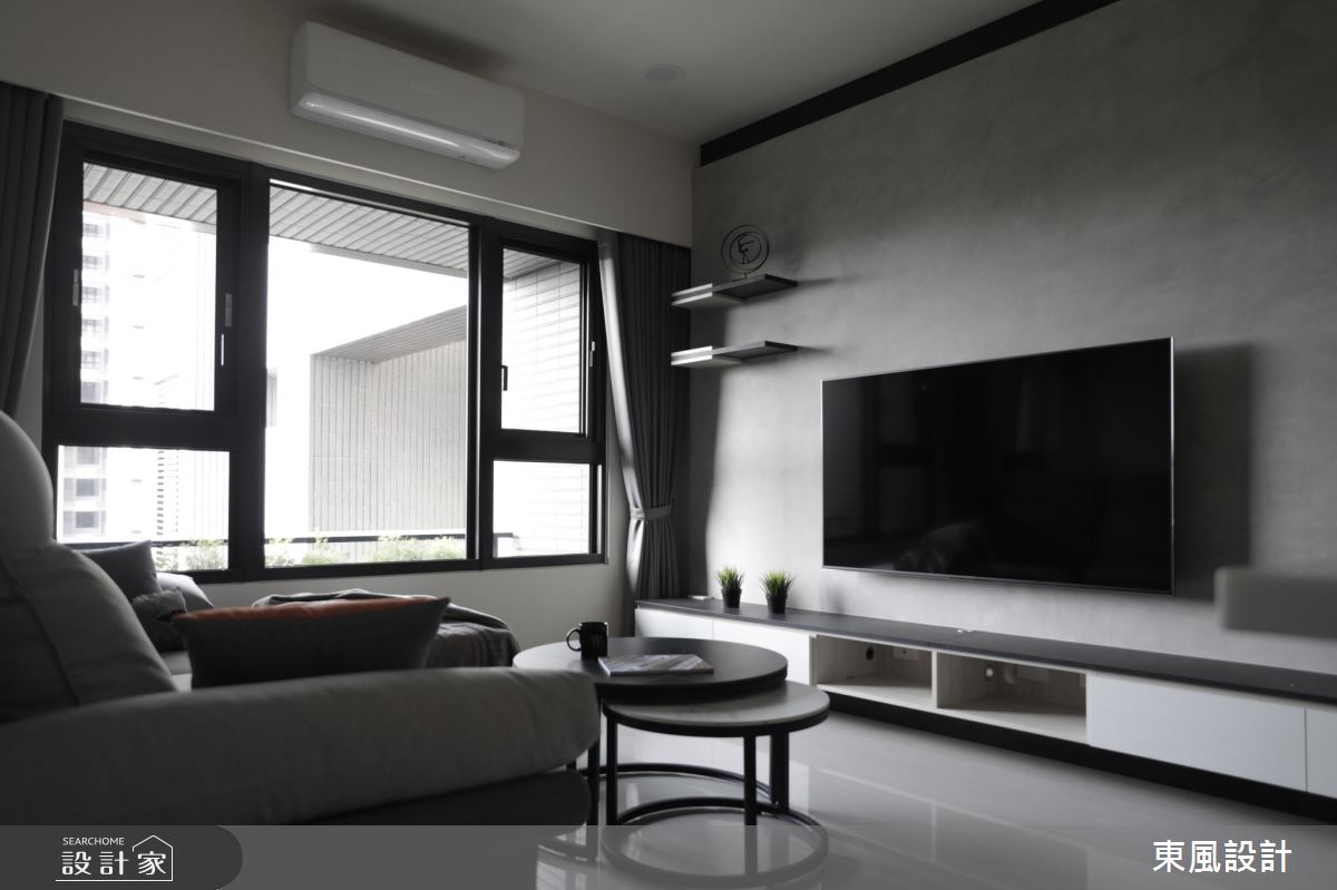 26坪新成屋(5年以下)＿現代風客廳案例圖片＿東風室內設計＿東風_51_新竹之5