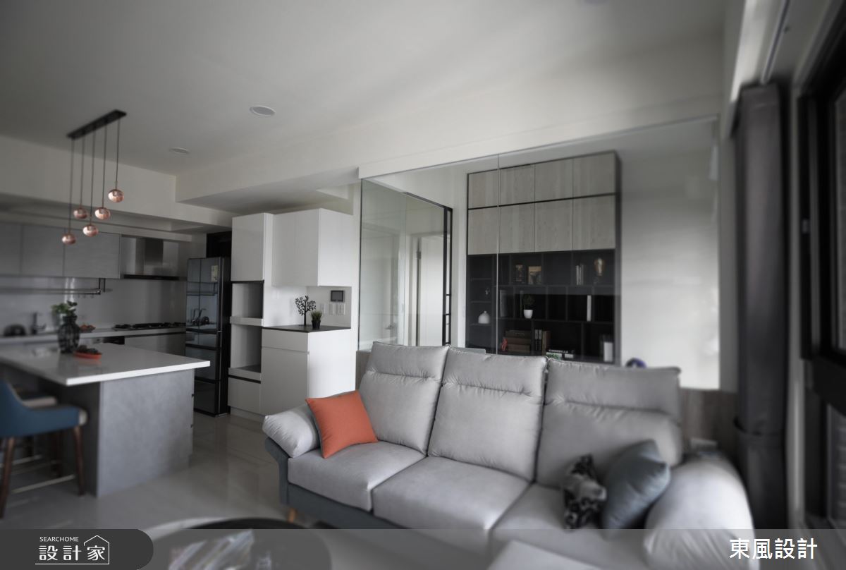 26坪新成屋(5年以下)＿現代風餐廳廚房中島案例圖片＿東風室內設計＿東風_51_新竹之8