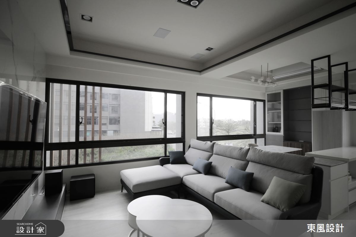 80坪新成屋(5年以下)＿現代風客廳案例圖片＿東風室內設計＿東風_52_新竹之9