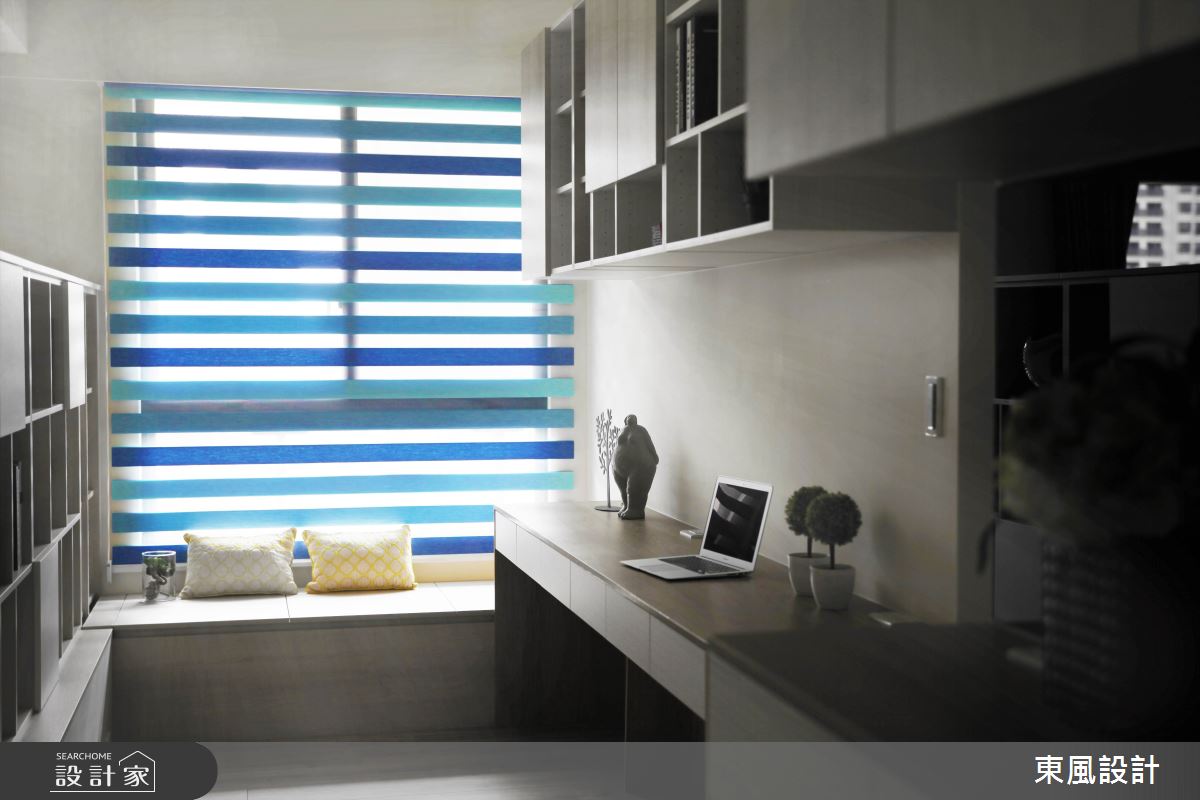 30坪新成屋(5年以下)＿混搭風書房案例圖片＿東風室內設計＿東風_56_新竹之8