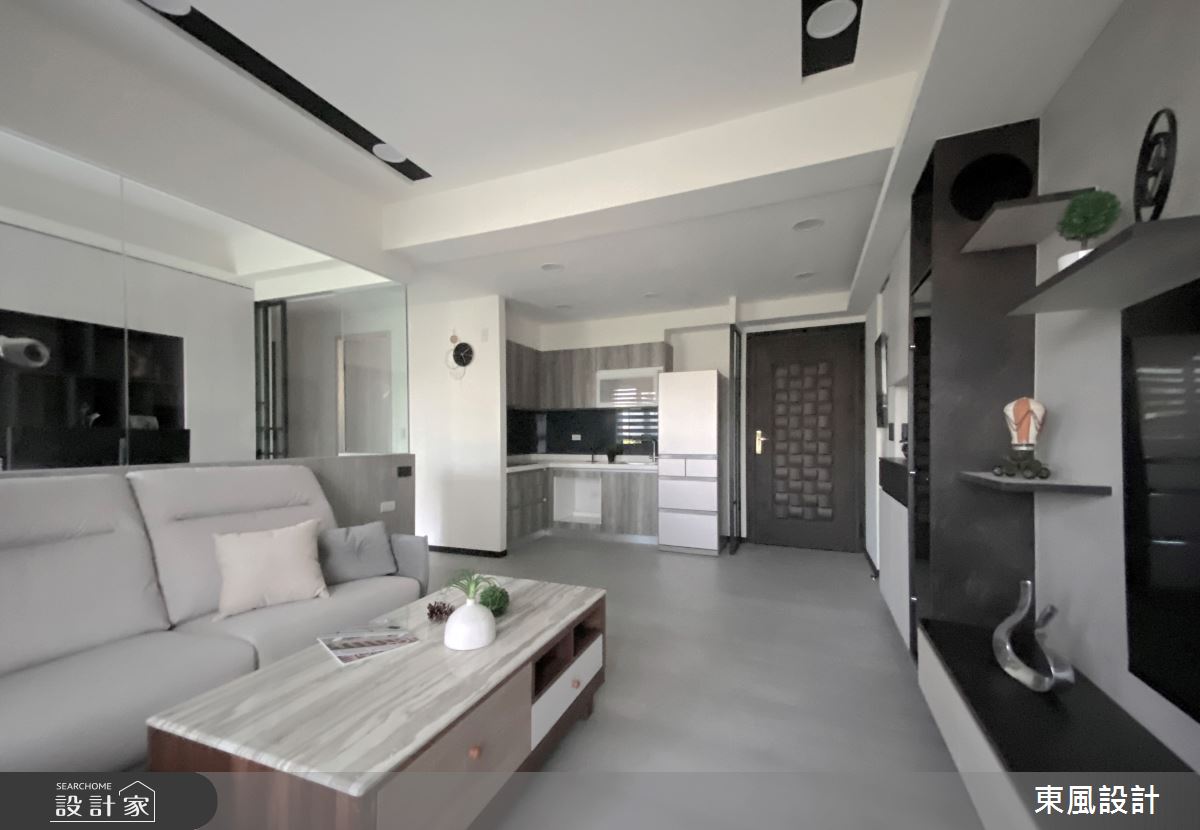20坪新成屋(5年以下)＿現代風客廳案例圖片＿東風室內設計＿東風_59_新竹之6