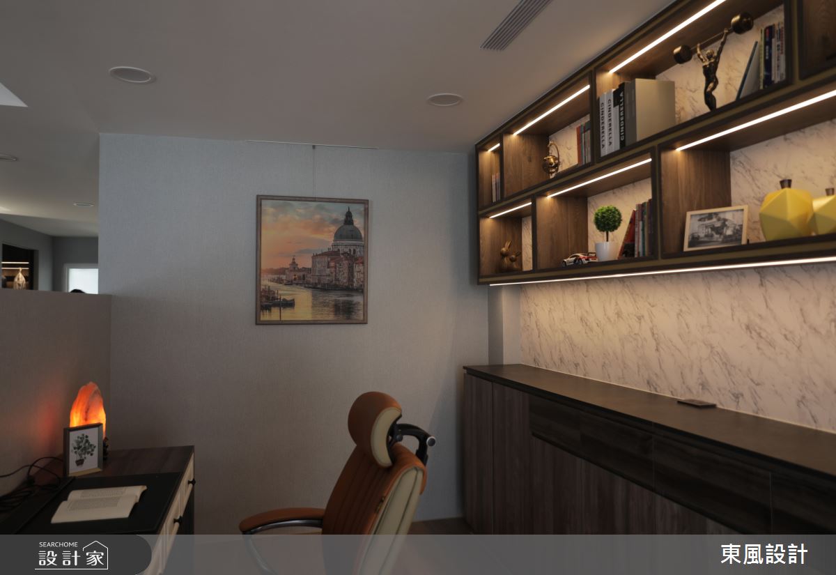 130坪新成屋(5年以下)＿新古典書房案例圖片＿東風室內設計＿東風_61_新竹之17