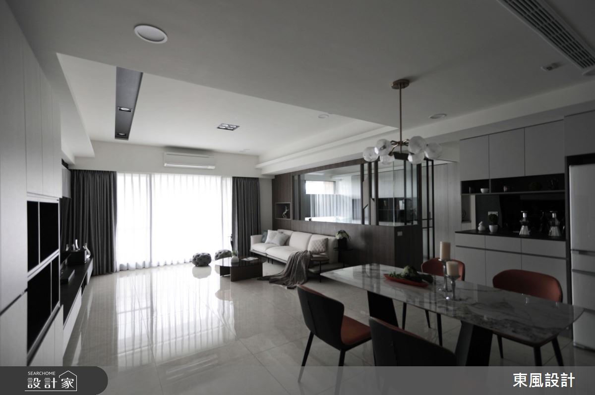 40坪新成屋(5年以下)＿現代風客廳餐廳案例圖片＿東風室內設計＿東風_62_新竹之4