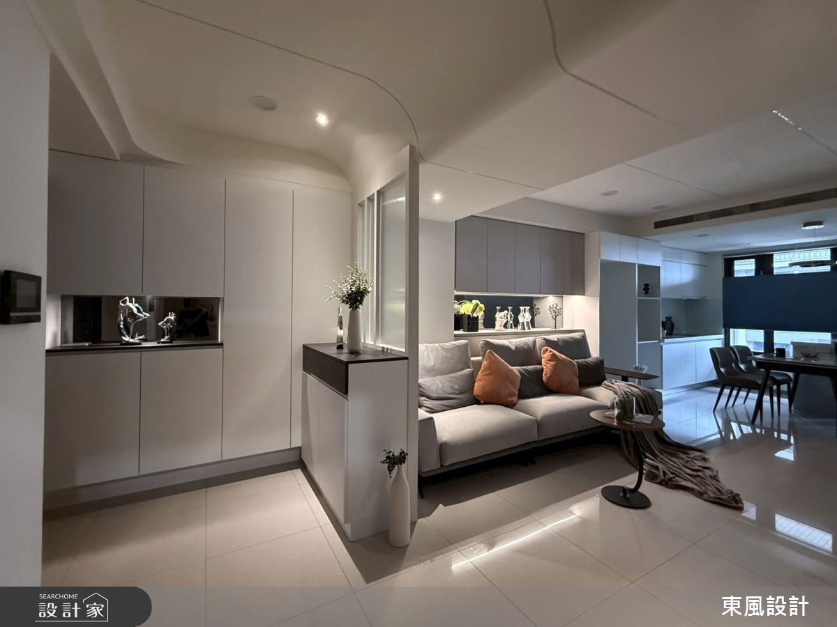 28坪新成屋(5年以下)＿現代風玄關客廳餐廳案例圖片＿東風室內設計＿東風_69_新竹之2