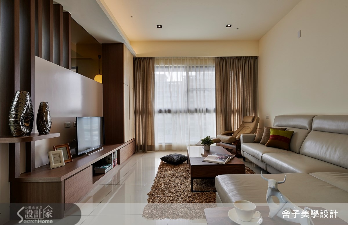 37坪新成屋(5年以下)＿休閒風客廳案例圖片＿舍子美學設計＿舍子美學_30之4