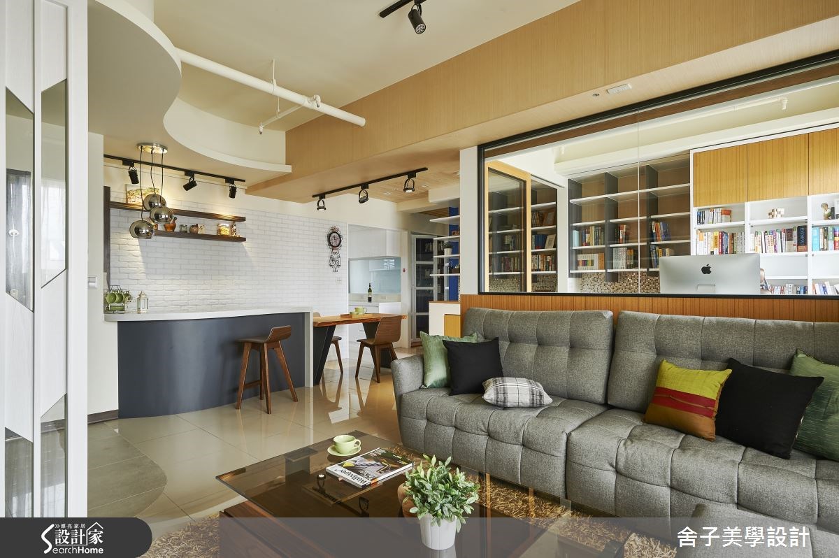 30坪新成屋(5年以下)＿休閒風客廳案例圖片＿舍子美學設計＿舍子美學_37之11