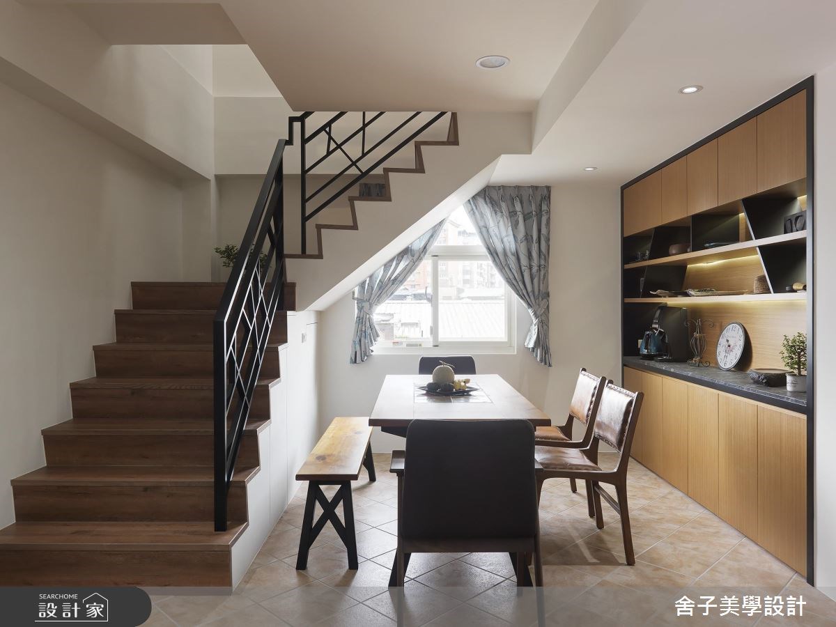 74坪老屋(16~30年)＿混搭風餐廳樓梯案例圖片＿舍子美學設計＿舍子美學_45之3