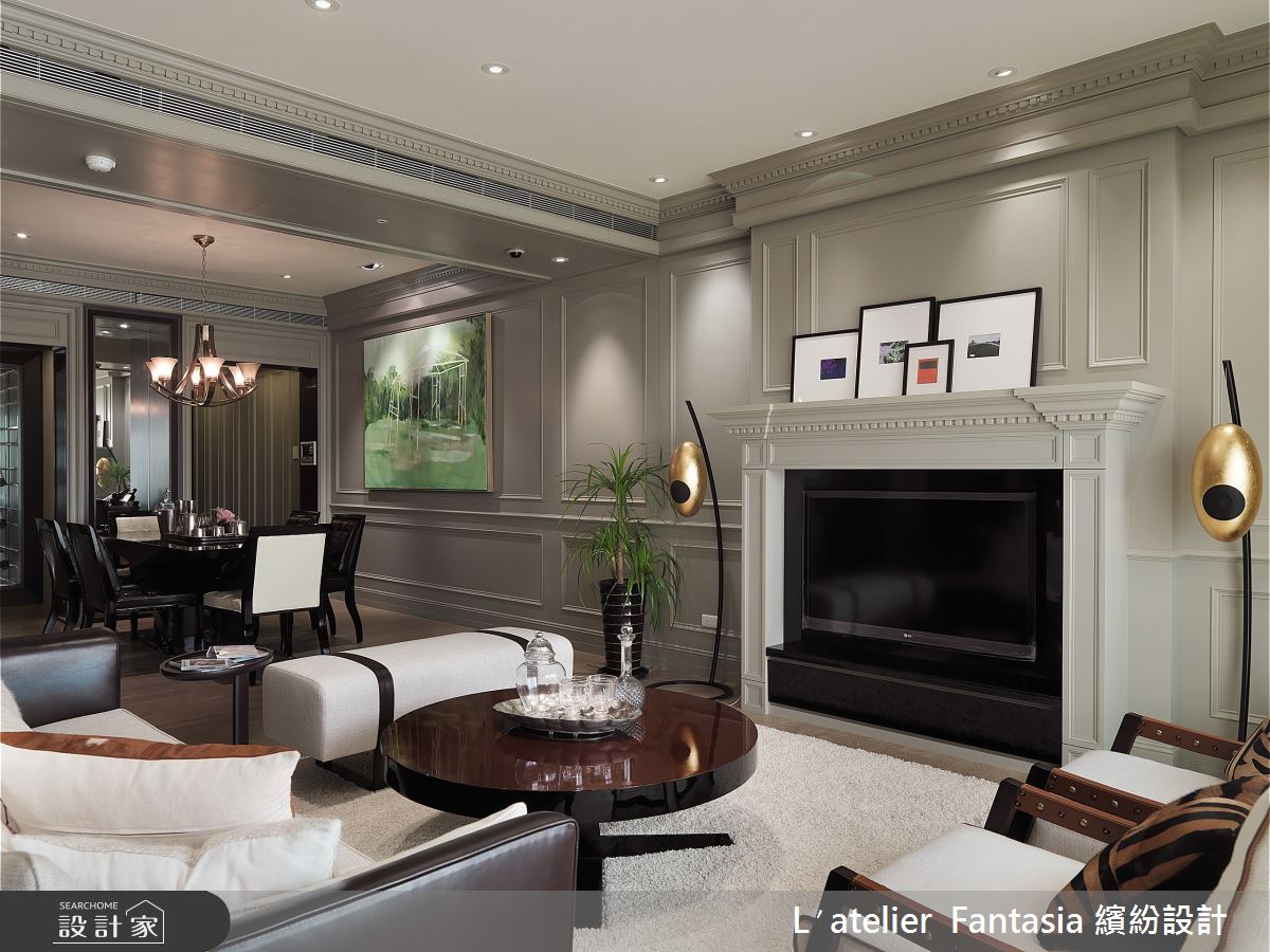 40坪新成屋(5年以下)＿美式風客廳餐廳案例圖片＿L′atelier Fantasia 繽紛設計＿繽紛_09之6