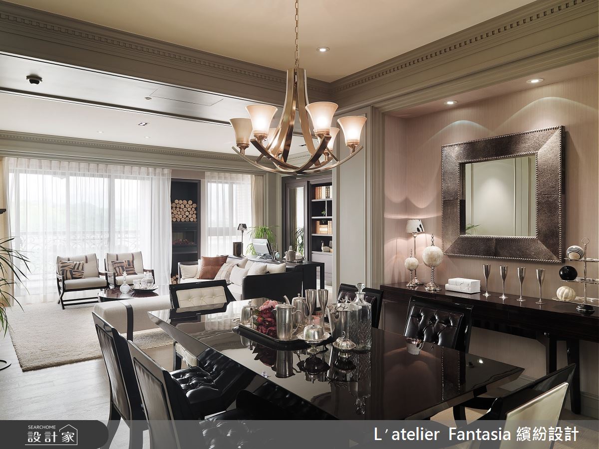 40坪新成屋(5年以下)＿美式風客廳餐廳案例圖片＿L′atelier Fantasia 繽紛設計＿繽紛_09之9
