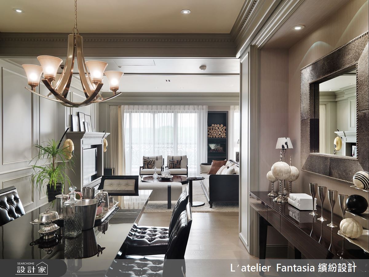 40坪新成屋(5年以下)＿美式風客廳餐廳案例圖片＿L′atelier Fantasia 繽紛設計＿繽紛_09之10