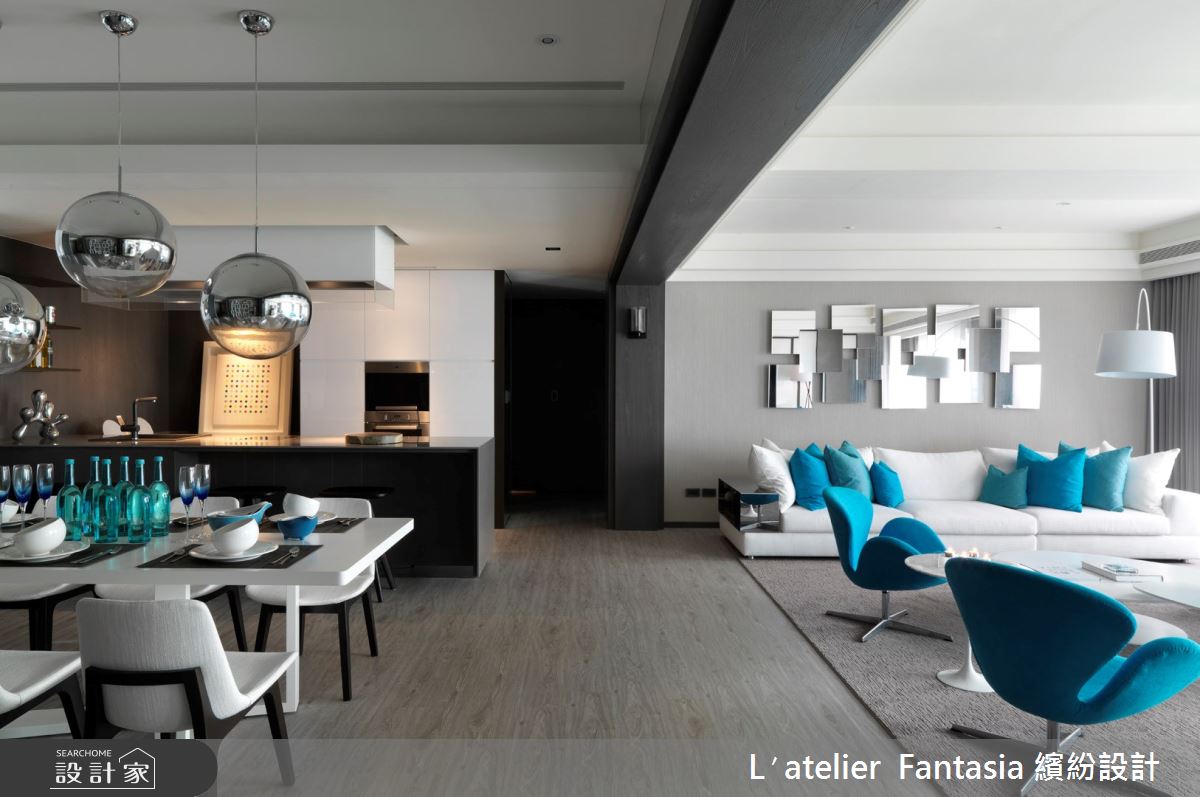68坪新成屋(5年以下)＿現代風客廳餐廳廚房案例圖片＿L′atelier Fantasia 繽紛設計＿繽紛_11之14
