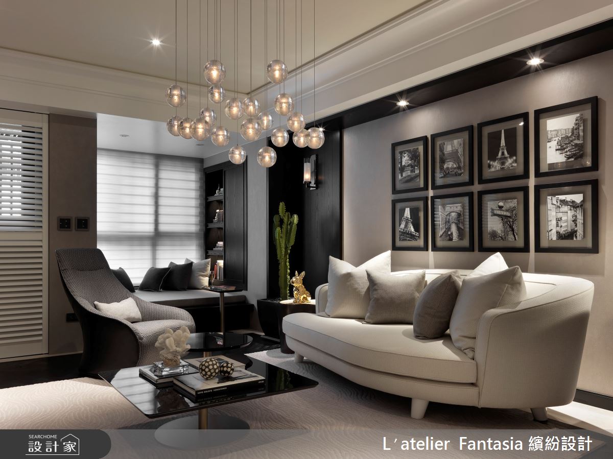 19坪新成屋(5年以下)＿新古典客廳臥榻案例圖片＿L′atelier Fantasia 繽紛設計＿繽紛_08之2