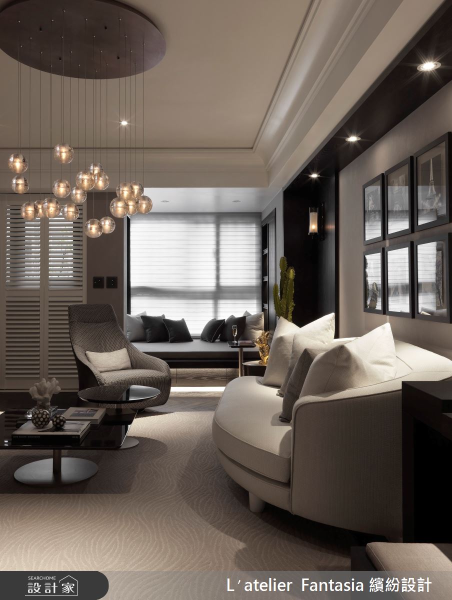 19坪新成屋(5年以下)＿新古典客廳臥榻案例圖片＿L′atelier Fantasia 繽紛設計＿繽紛_08之3