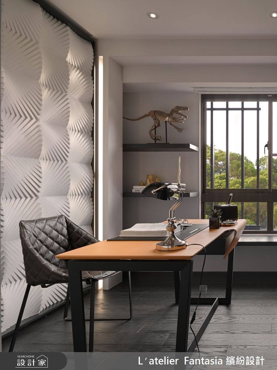 29坪新成屋(5年以下)＿現代風書房案例圖片＿L′atelier Fantasia 繽紛設計＿繽紛_05之15