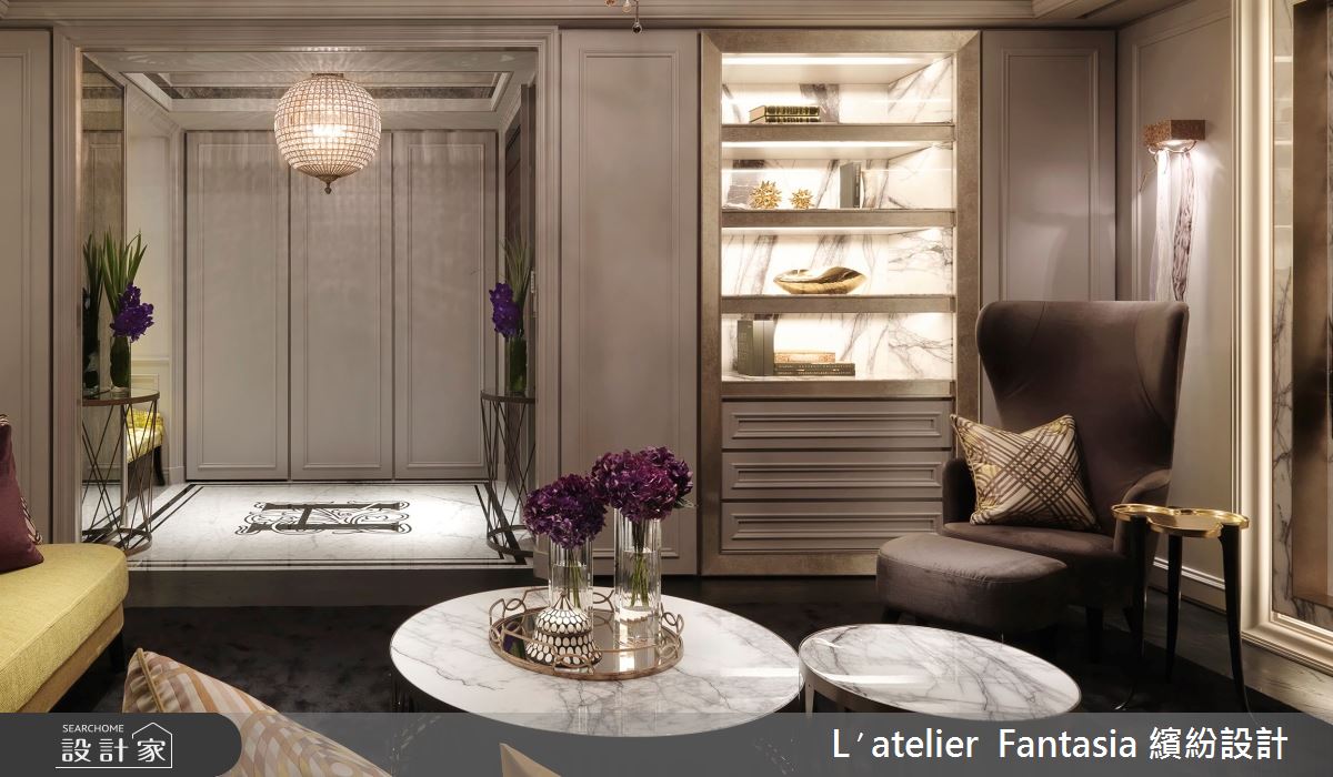 47坪新成屋(5年以下)＿奢華風玄關客廳案例圖片＿L′atelier Fantasia 繽紛設計＿繽紛_14之3