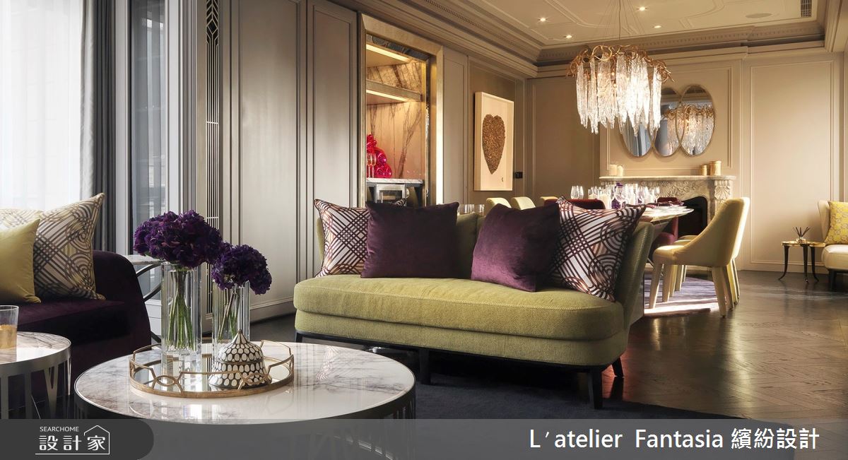 47坪新成屋(5年以下)＿奢華風客廳餐廳案例圖片＿L′atelier Fantasia 繽紛設計＿繽紛_14之6