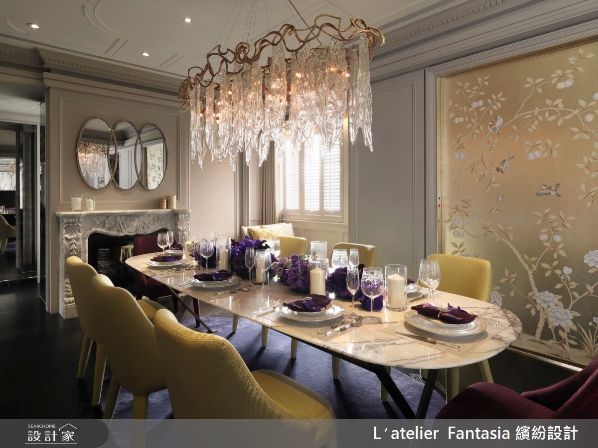 47坪新成屋(5年以下)＿奢華風餐廳案例圖片＿L′atelier Fantasia 繽紛設計＿繽紛_14之7