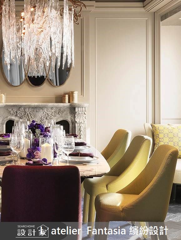 47坪新成屋(5年以下)＿奢華風餐廳案例圖片＿L′atelier Fantasia 繽紛設計＿繽紛_14之9