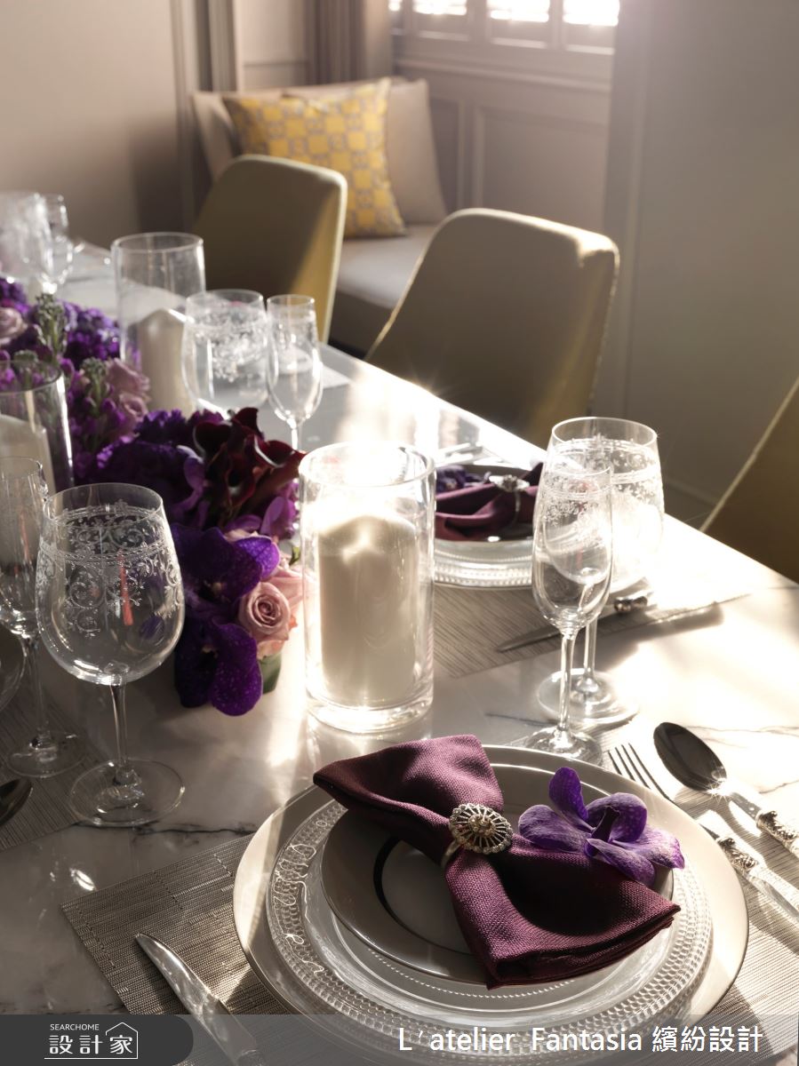 47坪新成屋(5年以下)＿奢華風餐廳臥榻案例圖片＿L′atelier Fantasia 繽紛設計＿繽紛_14之10