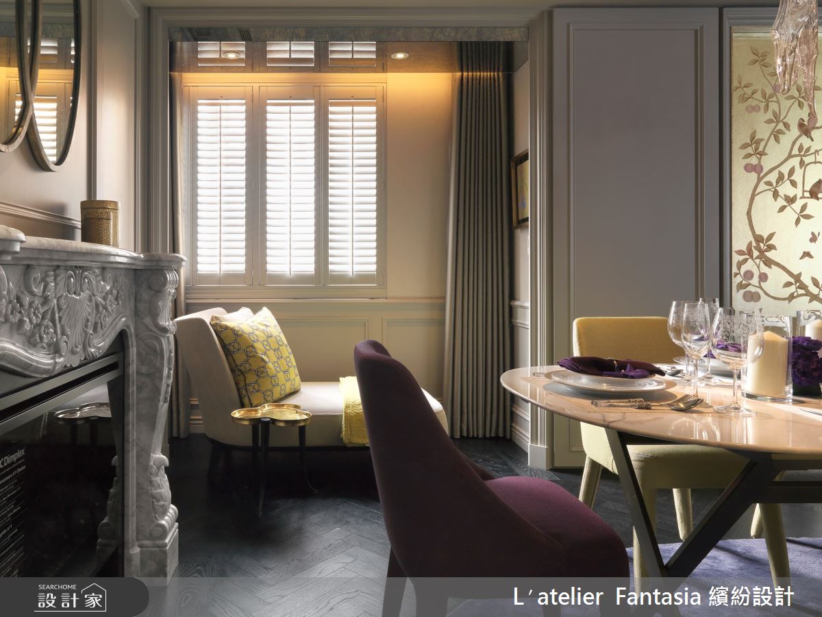 47坪新成屋(5年以下)＿奢華風餐廳臥榻案例圖片＿L′atelier Fantasia 繽紛設計＿繽紛_14之11