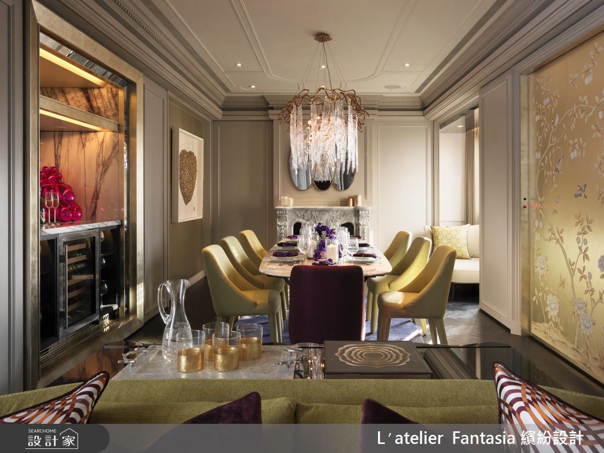 47坪新成屋(5年以下)＿奢華風餐廳案例圖片＿L′atelier Fantasia 繽紛設計＿繽紛_14之12