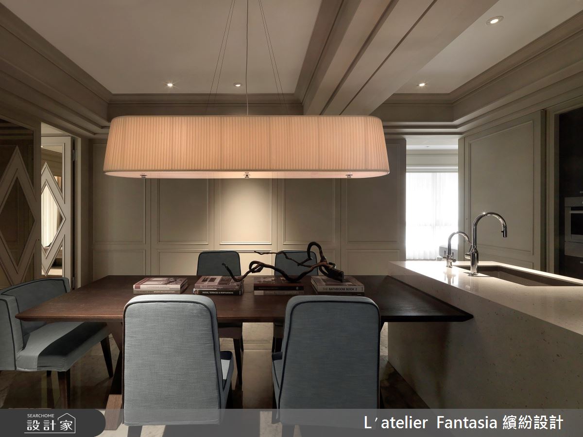 47坪新成屋(5年以下)＿新古典餐廳吧檯案例圖片＿L′atelier Fantasia 繽紛設計＿繽紛_22之8