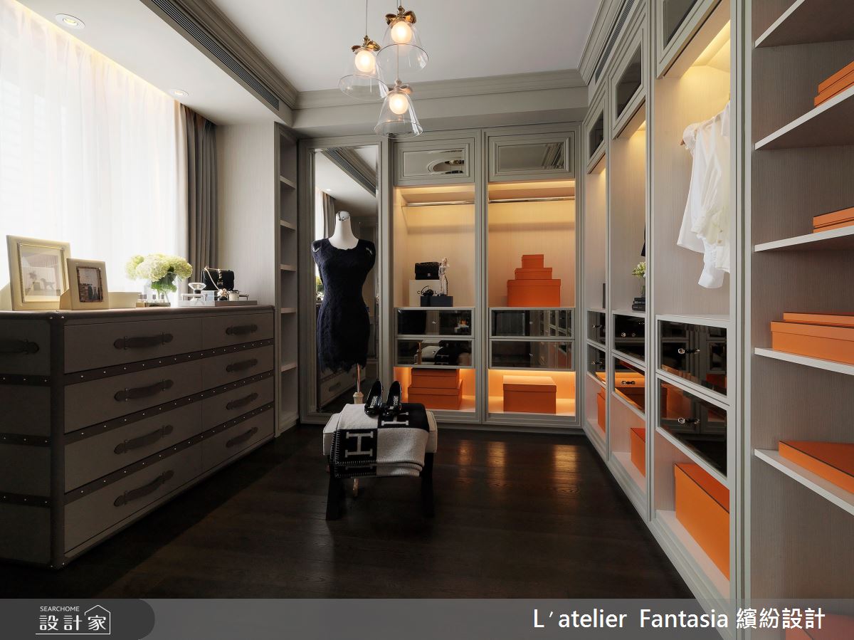 47坪新成屋(5年以下)＿新古典更衣間案例圖片＿L′atelier Fantasia 繽紛設計＿繽紛_22之12