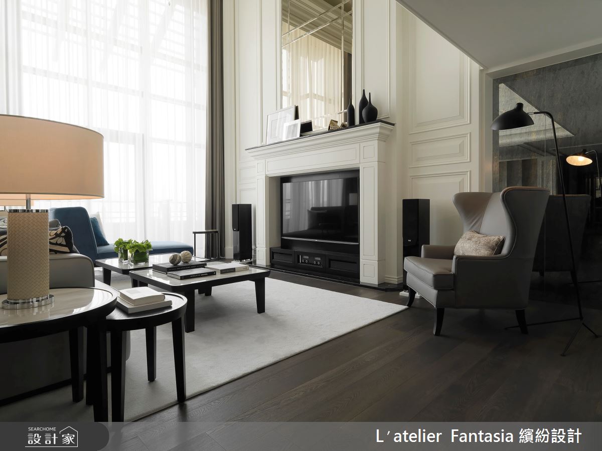 70坪新成屋(5年以下)＿奢華風客廳案例圖片＿L′atelier Fantasia 繽紛設計＿繽紛_02之3
