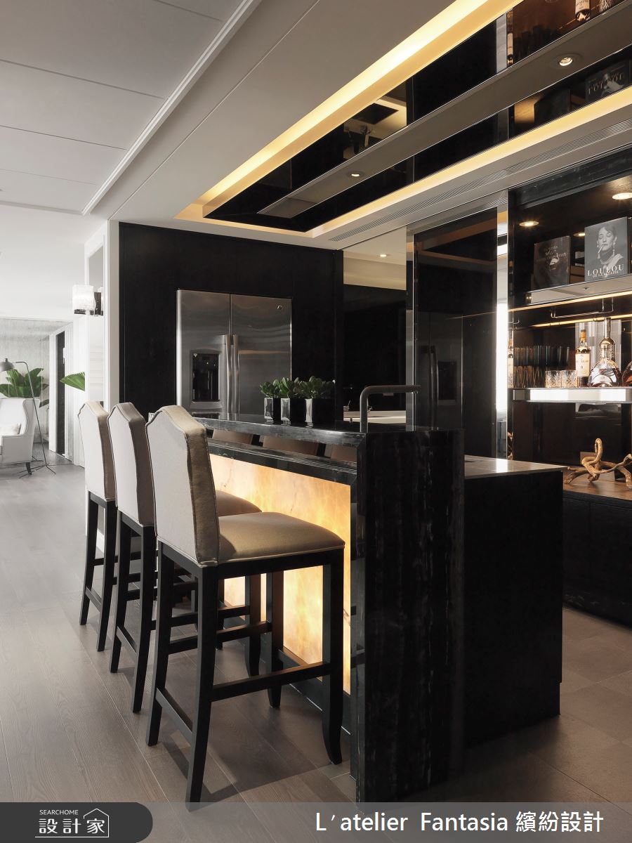70坪新成屋(5年以下)＿奢華風吧檯案例圖片＿L′atelier Fantasia 繽紛設計＿繽紛_02之7