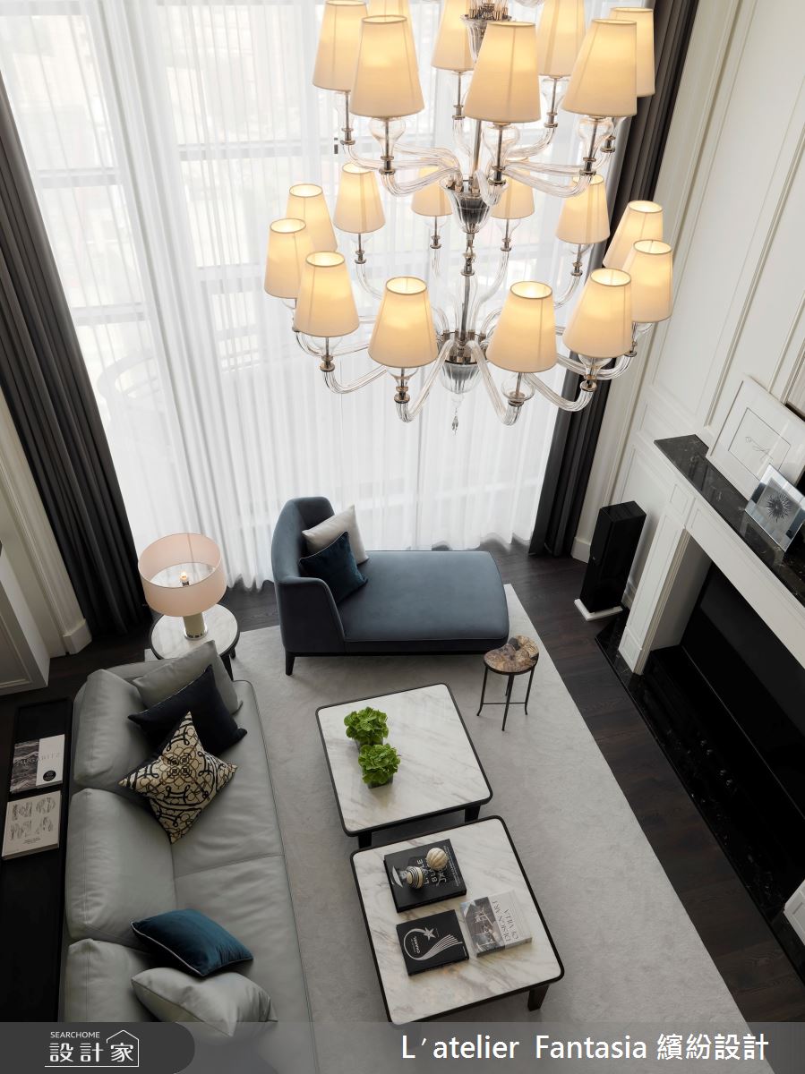 70坪新成屋(5年以下)＿奢華風客廳案例圖片＿L′atelier Fantasia 繽紛設計＿繽紛_02之10