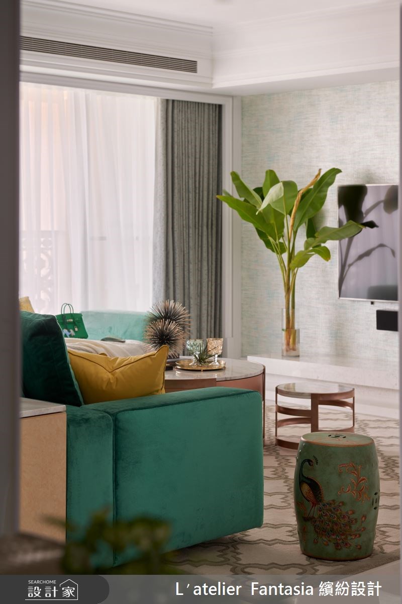 60坪新成屋(5年以下)＿新古典客廳案例圖片＿L′atelier Fantasia 繽紛設計＿繽紛_16之10